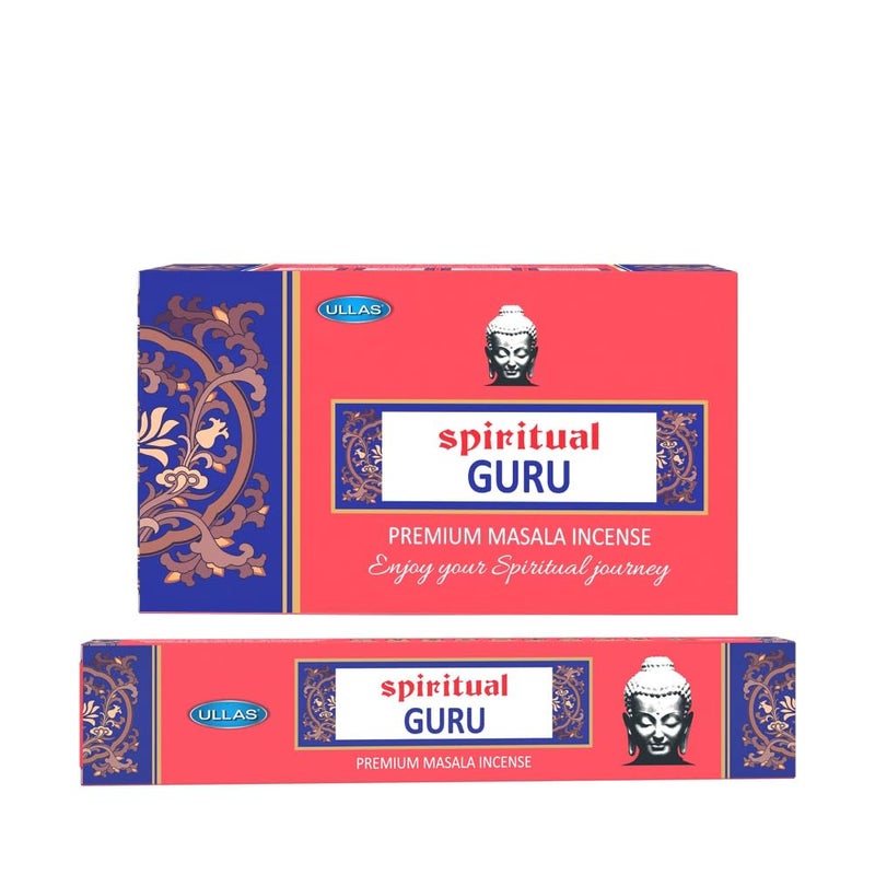 Ullas Spiritual Guru Agarbathi Premium Masala Incense Sticks with Tropical Fragrance , 180 Incense Sticks - Image 1